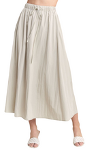 Load image into Gallery viewer, ADORA Drawstring Waist Crinkle Maxi Skirt