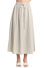 Load image into Gallery viewer, ADORA Drawstring Waist Crinkle Maxi Skirt