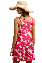 Load image into Gallery viewer, BiBi Floral Prints Tuck Detail Short Overall With Pockets