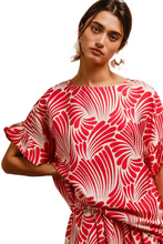 Load image into Gallery viewer, BiBi Print Woven Ruffled Sleeves Top