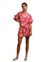 Load image into Gallery viewer, BiBi Print Woven Ruffled Sleeves Top