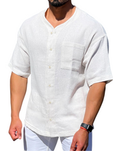 Load image into Gallery viewer, Men's Plus Size Chest Pocket Button Down Shirt