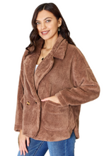 Load image into Gallery viewer, Culture Code Double Breasted Fuzzy Coat