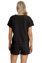 Load image into Gallery viewer, Double Take Full Size Texture Short Sleeve Top and Shorts Set