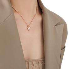 Load image into Gallery viewer, Titanium Steel Heart Pendant Necklace