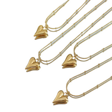 Load image into Gallery viewer, Titanium Steel Heart Pendant Necklace