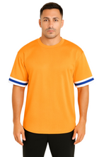 Load image into Gallery viewer, WEIV Men's Mesh Sleeve Tape Athletic T-shirt