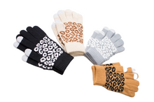 Load image into Gallery viewer, Leopard Stretch Touch Gloves