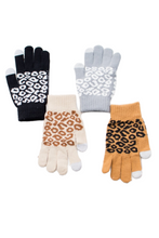 Load image into Gallery viewer, Leopard Stretch Touch Gloves