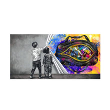 Load image into Gallery viewer, Children&#39;s Graffiti Wall Art Canvas Abstract
