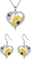 Load image into Gallery viewer, Cute Lady Animal Bee Sunflower Heart Earrings
