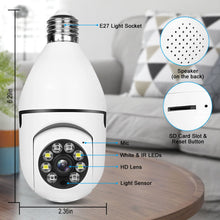 Load image into Gallery viewer, Home Security Camera Wireless WIFI Outdoor Surveillance Camera with Light Bulb 1080 HD Motion Detection
