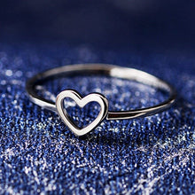 Load image into Gallery viewer, New Style Women Ring Hollow Heart Rings For Couple Wedding Best Jewelry
