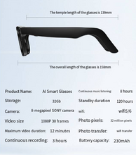 Load image into Gallery viewer, AI Camera Smart Glasses
