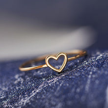 Load image into Gallery viewer, New Style Women Ring Hollow Heart Rings For Couple Wedding Best Jewelry
