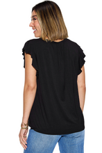 Load image into Gallery viewer, Basic Bae Full Size Bamboo Notched Ruffled Short Sleeve T-Shirt

