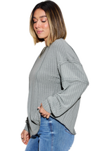 Load image into Gallery viewer, Basic Bae Full Size Ribbed Round Neck Long Sleeve T-Shirt
