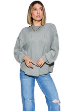 Load image into Gallery viewer, Basic Bae Full Size Ribbed Round Neck Long Sleeve T-Shirt

