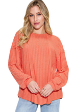 Load image into Gallery viewer, Basic Bae Full Size Ribbed Round Neck Long Sleeve T-Shirt
