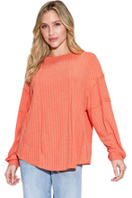 Load image into Gallery viewer, Basic Bae Full Size Ribbed Round Neck Long Sleeve T-Shirt
