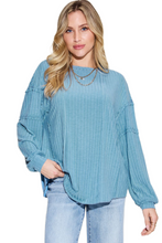 Load image into Gallery viewer, Basic Bae Full Size Ribbed Round Neck Long Sleeve T-Shirt
