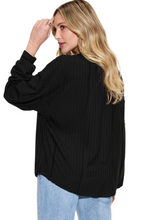 Load image into Gallery viewer, Basic Bae Full Size Ribbed Round Neck Long Sleeve T-Shirt
