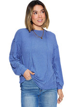 Load image into Gallery viewer, Basic Bae Full Size Ribbed Round Neck Long Sleeve T-Shirt

