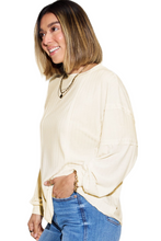 Load image into Gallery viewer, Basic Bae Full Size Ribbed Round Neck Long Sleeve T-Shirt
