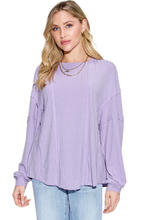 Load image into Gallery viewer, Basic Bae Full Size Ribbed Round Neck Long Sleeve T-Shirt
