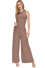 Load image into Gallery viewer, Basic Bae Full Size Ribbed Tank and Wide Leg Pants Set
