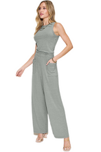 Load image into Gallery viewer, Basic Bae Full Size Ribbed Tank and Wide Leg Pants Set
