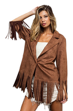 Load image into Gallery viewer, BiBi Single Blazer with Fringed Hem
