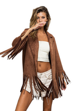Load image into Gallery viewer, BiBi Single Blazer with Fringed Hem
