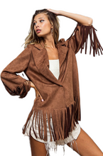Load image into Gallery viewer, BiBi Single Blazer with Fringed Hem
