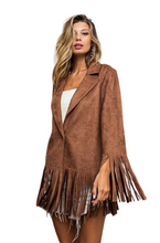 Load image into Gallery viewer, BiBi Single Blazer with Fringed Hem
