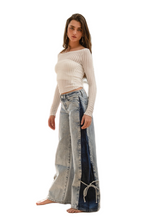 Load image into Gallery viewer, BiBi Textured Sheer Boat Neck Top
