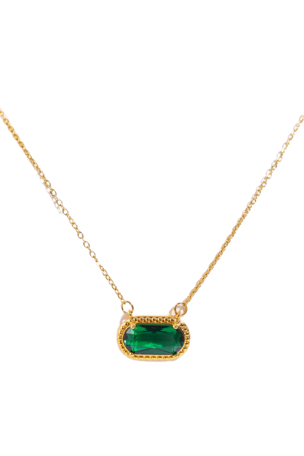 Copper 14K Gold-Plated Pendant Necklace