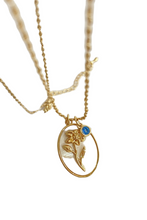 Load image into Gallery viewer, Flower Shell Pendant Copper Necklace

