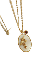 Load image into Gallery viewer, Flower Shell Pendant Copper Necklace
