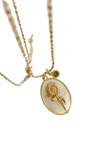 Load image into Gallery viewer, Flower Shell Pendant Copper Necklace
