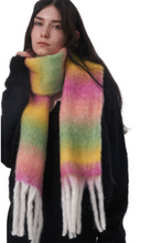 Load image into Gallery viewer, Fringe Gradient Thermal Scarf
