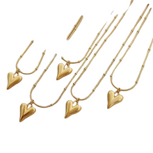 Load image into Gallery viewer, Titanium Steel Heart Pendant Necklace
