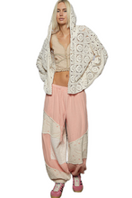 Load image into Gallery viewer, POL Lace Crochet Open Front Hooded Cardigan
