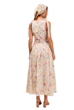 Load image into Gallery viewer, SO ME Floral Printed Woven Shoulder Bow Tie Top and Skirt Set
