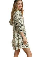 Load image into Gallery viewer, Umgee Boho Printed Balloon Sleeve Mini Dress
