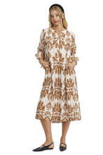 Load image into Gallery viewer, Umgee Mix Abstract Floral Print Midi Dress
