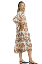 Load image into Gallery viewer, Umgee Mix Abstract Floral Print Midi Dress
