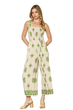 Load image into Gallery viewer, Umgee Smocked Printed Wide Leg Jumpsuit
