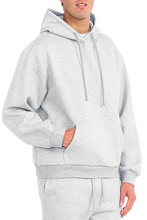 Load image into Gallery viewer, WEIV Men&#39;s Oversized Solid Tech  Fleece Hoodie
