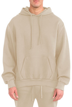 Load image into Gallery viewer, WEIV Men&#39;s Oversized Solid Tech  Fleece Hoodie
